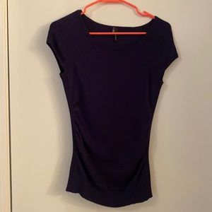 Cap sleeve nice shirt in navy blue